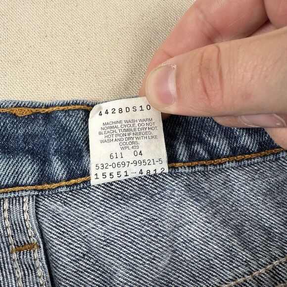 Vintage 90s Levi’s 550 Jeans Women’s 14 Regular Blue Denim Relaxed Tapered Leg - Picture 9 of 16